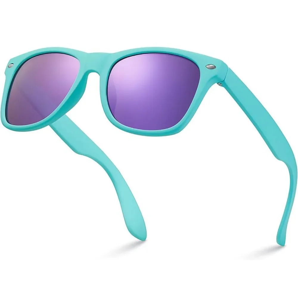 Kids Polarized Retro Sunglasses for Age 3-12 Shatterproof UV Protection, NIB